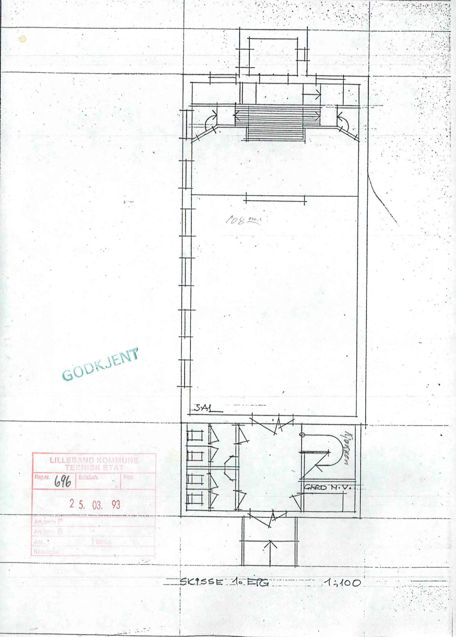 Plantegning 1. etg Galleribilde