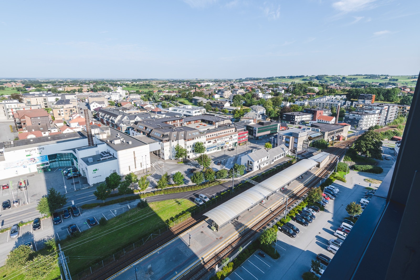 Utsikt balkong 13. etasje Galleribilde