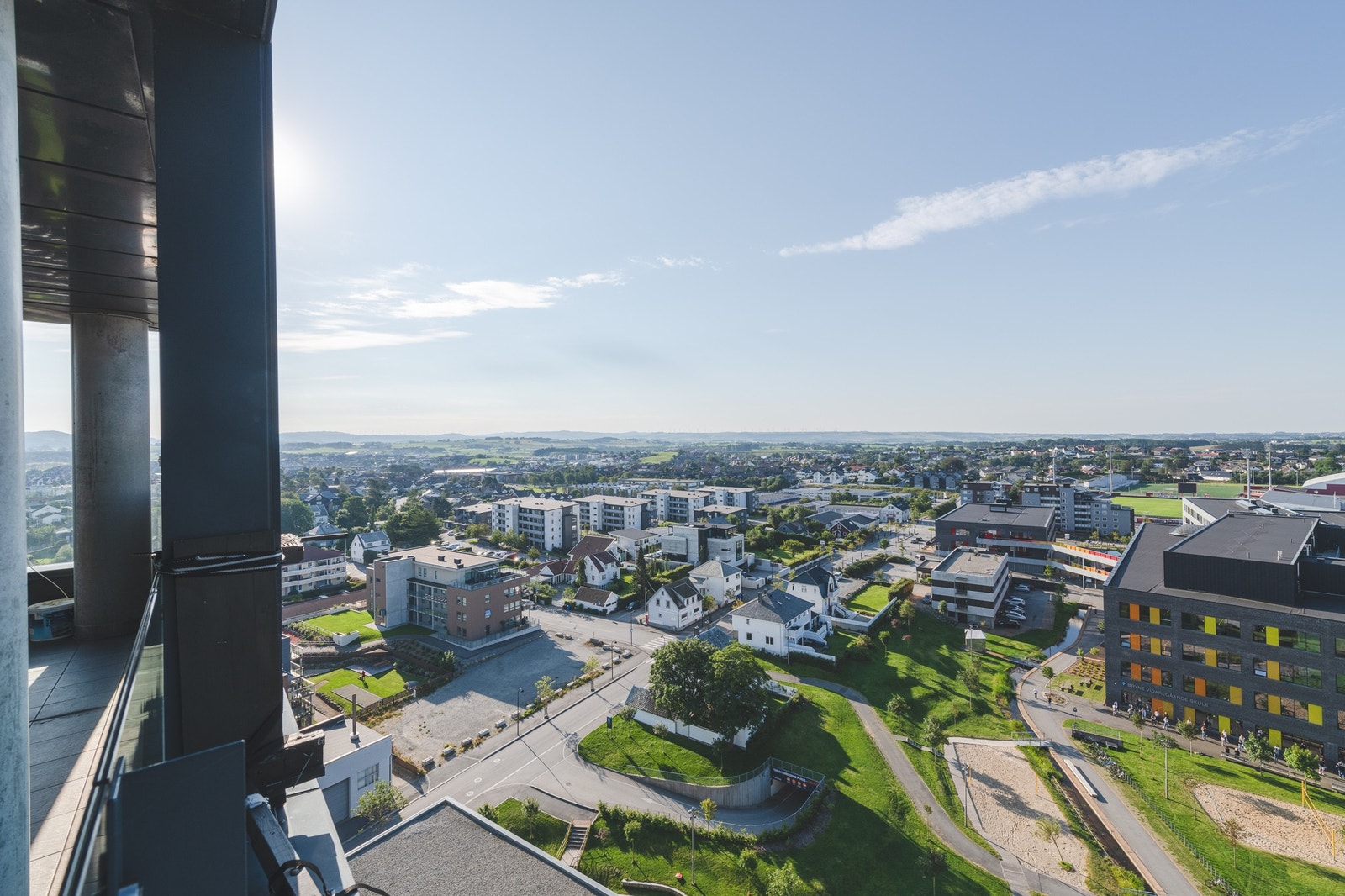 Utsikt balkong 13. etasje Galleribilde