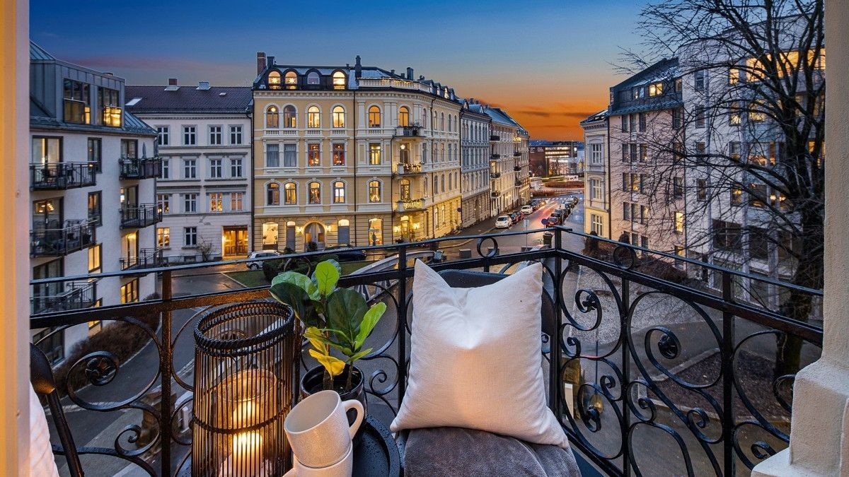 Gode solforhold og virkelig fin utsikt fra balkongen Galleribilde