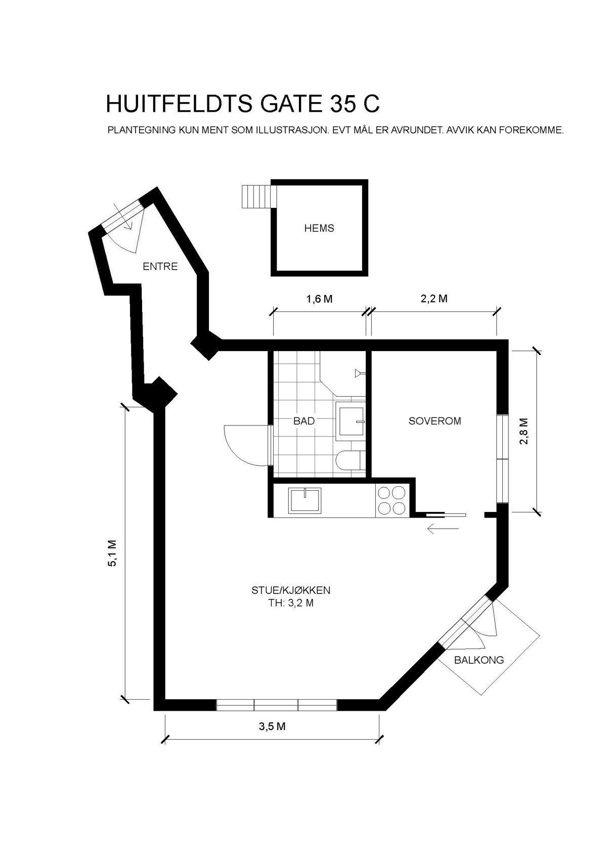 Plantegning Galleribilde
