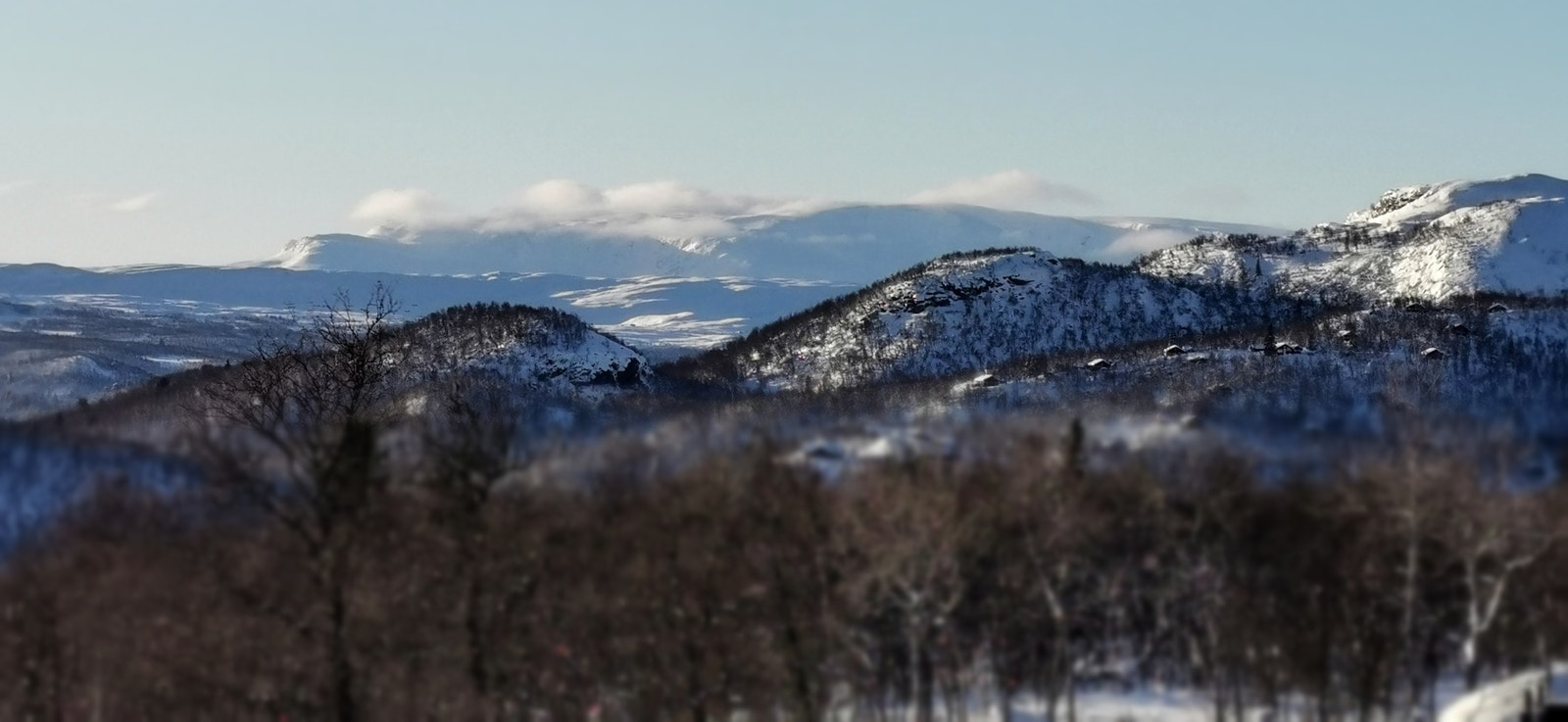 Hallingskarvet frå T84, 4.januar 2021. Galleribilde