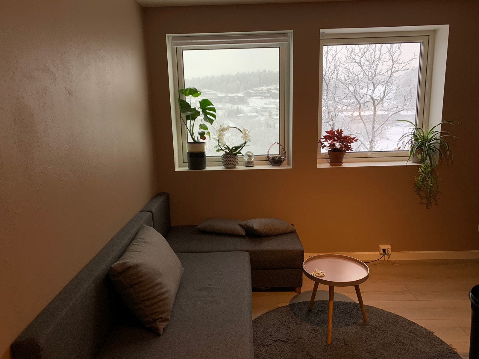 Stuedel med vinduer Galleribilde