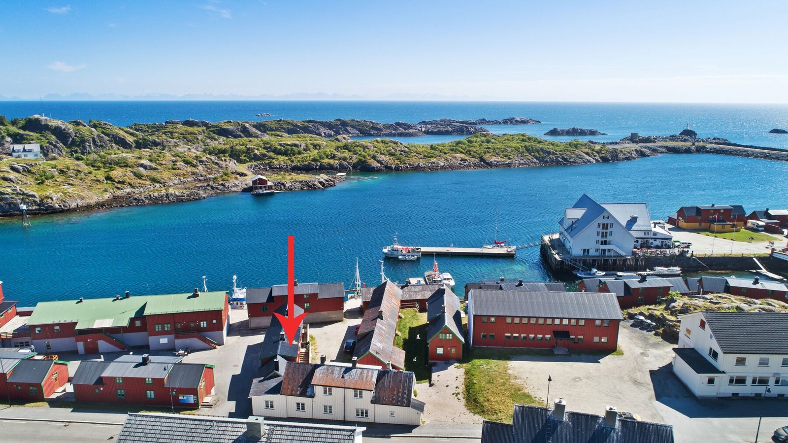 Oversiktsbilde med Tørnholmen Galleribilde