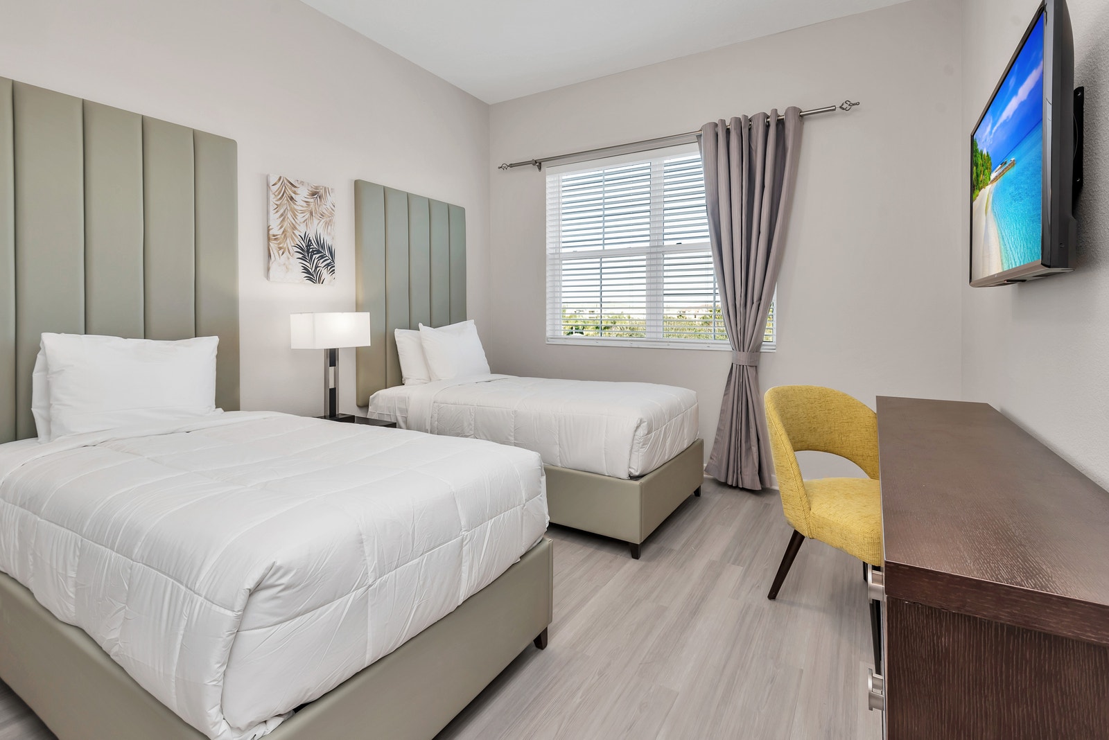 Soverom 2 single beds Galleribilde