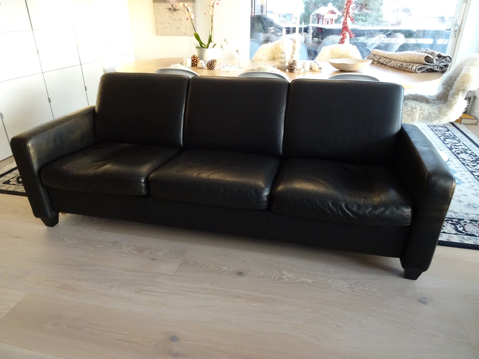 Ekornes Arion stresless sofa (1+2+3 seter) i sort skinn FINN.no