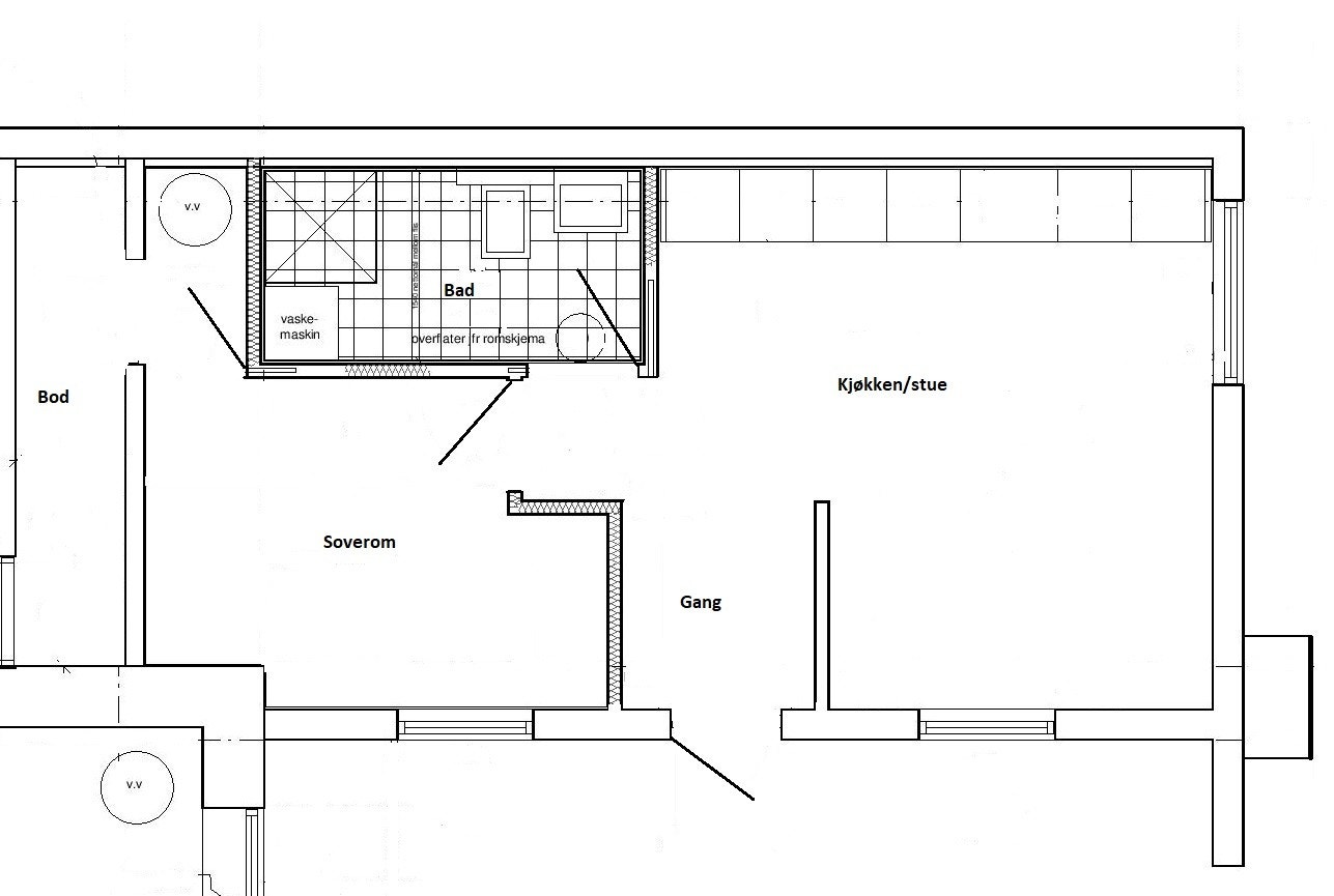 Plantegning Galleribilde
