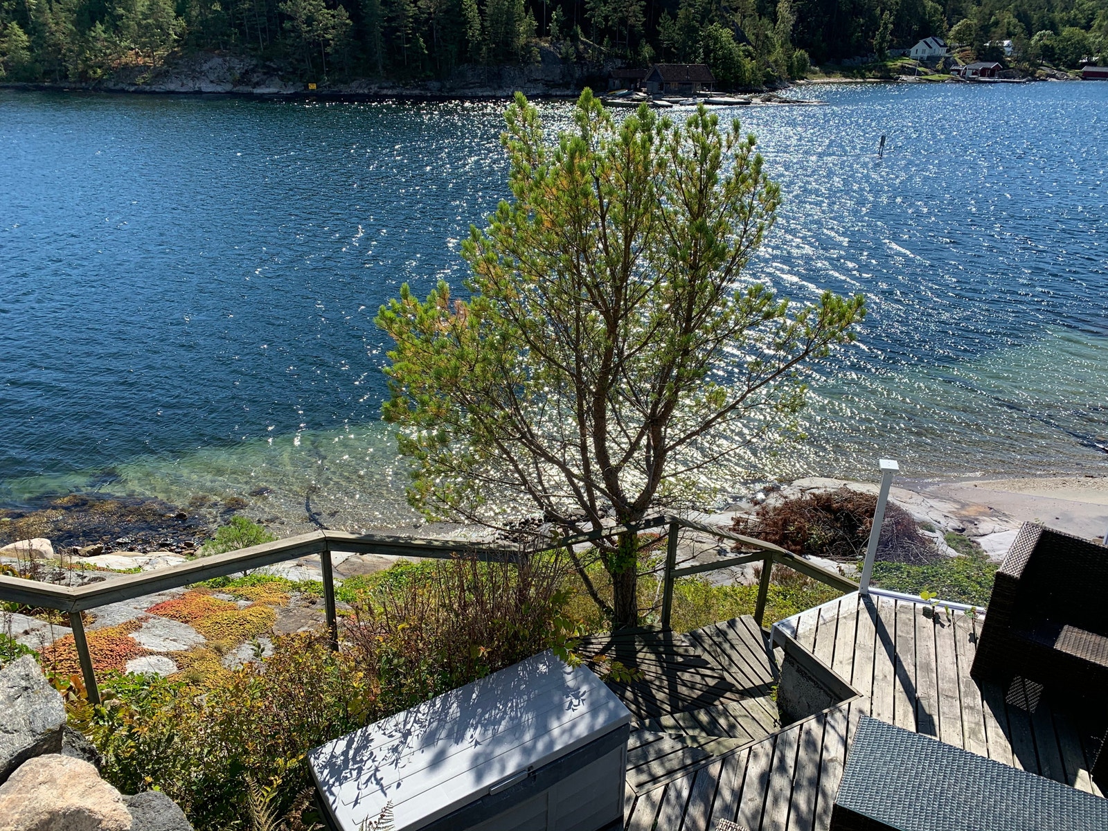 utsikt til strand Galleribilde