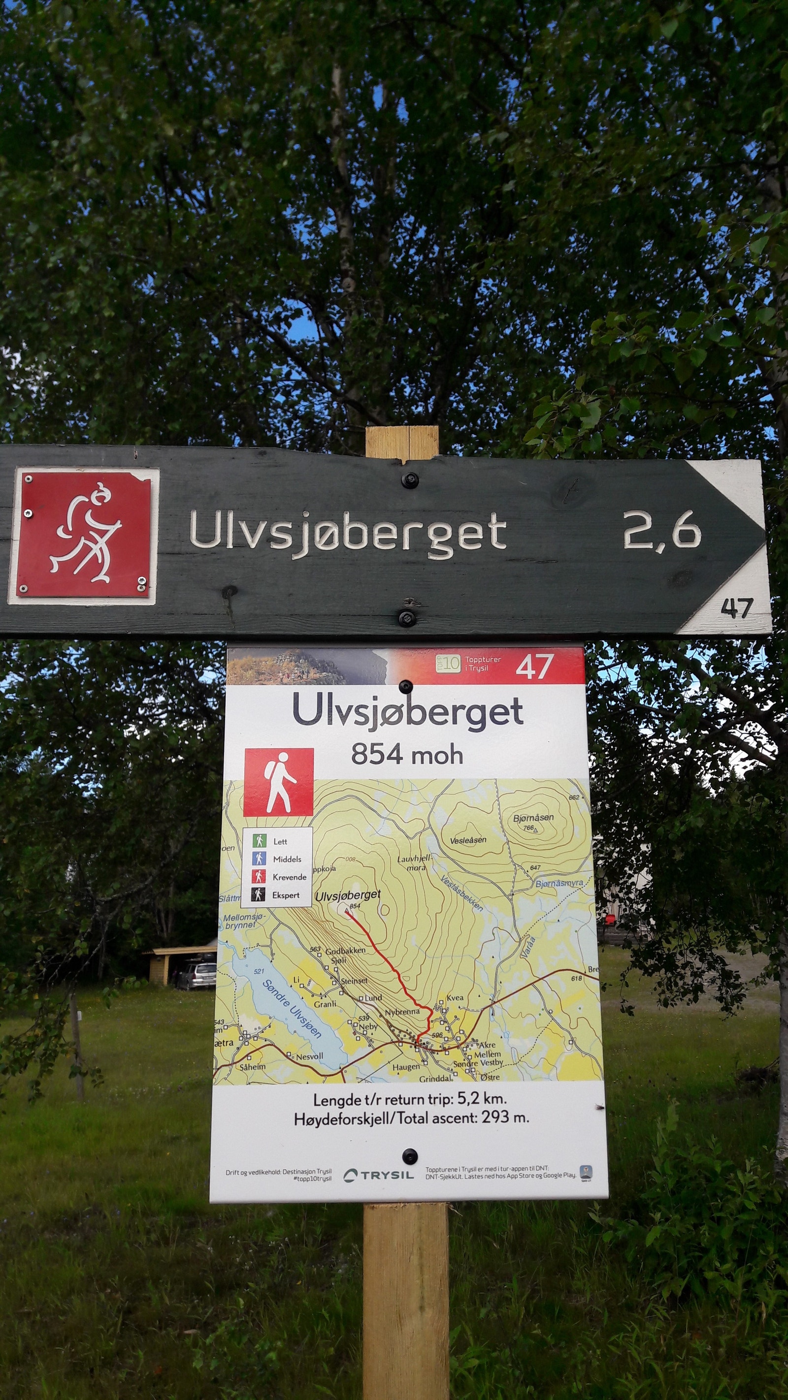 Fin tur til Ulvsjøberget med flott utsikt på toppen ( rute 47, Ut.no) Galleribilde
