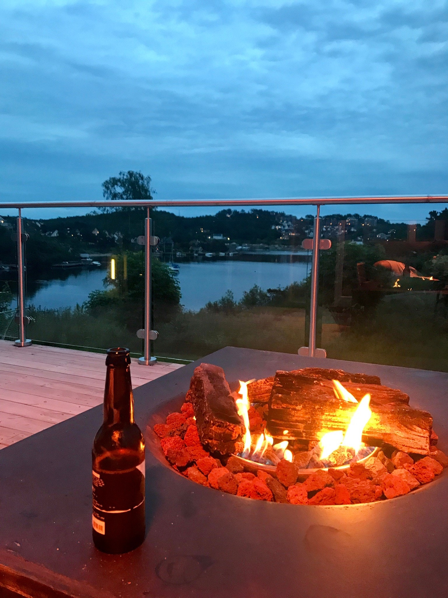 Veranda med gasspeis Galleribilde