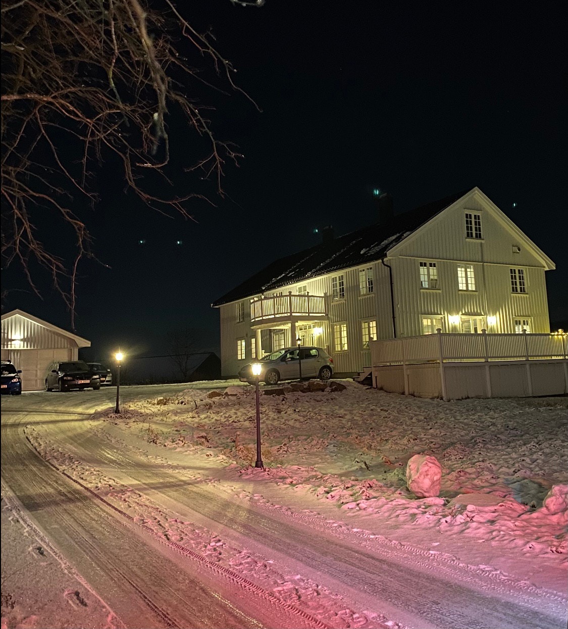 Fasade om vinteren Galleribilde