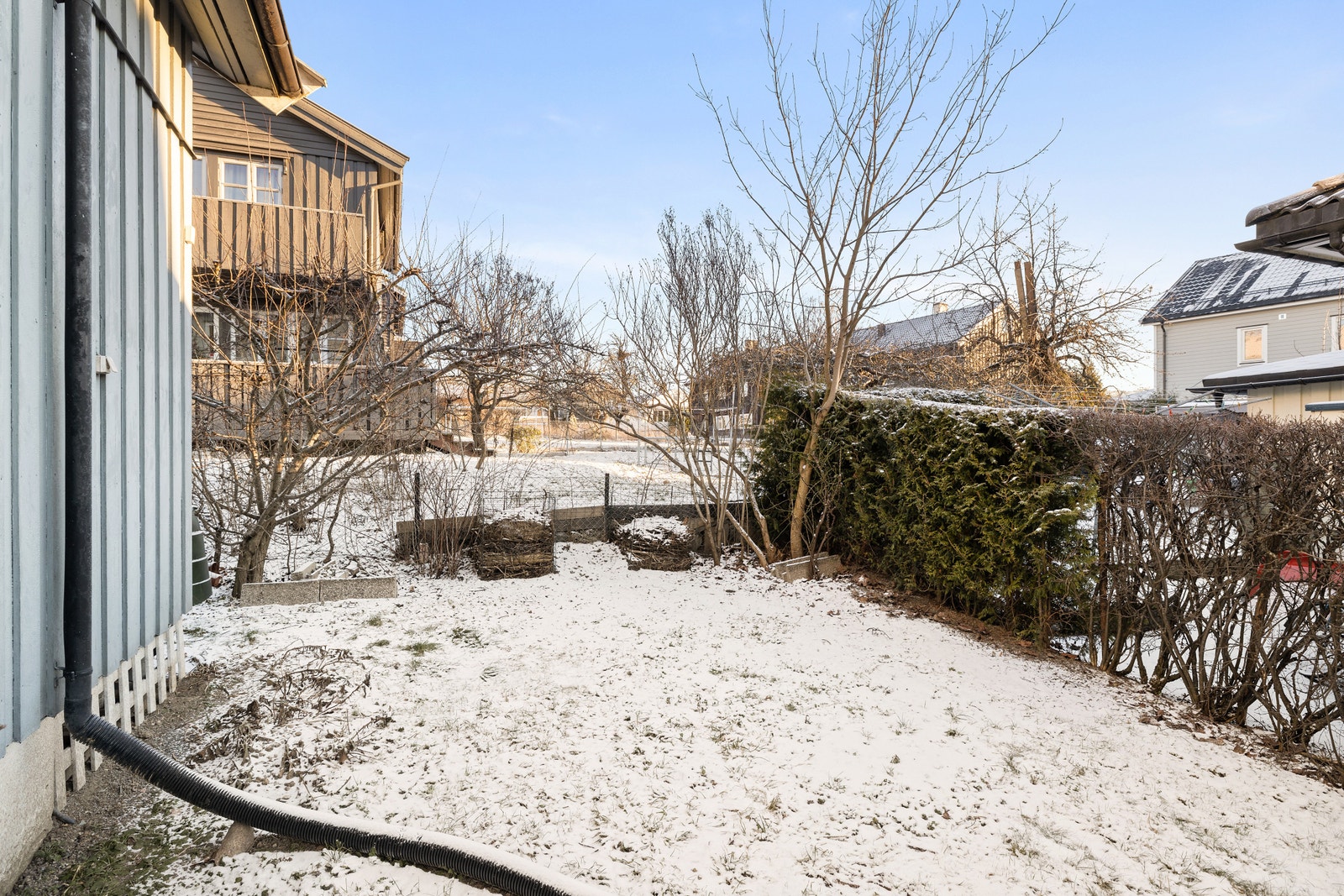 Del av hagen som kan benyttes av leietaker Galleribilde