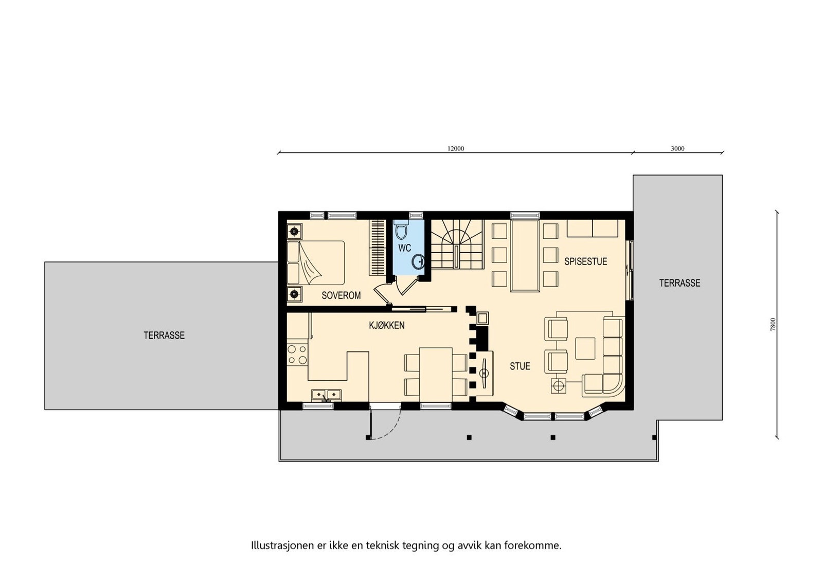 2. etasje hovedhus Galleribilde