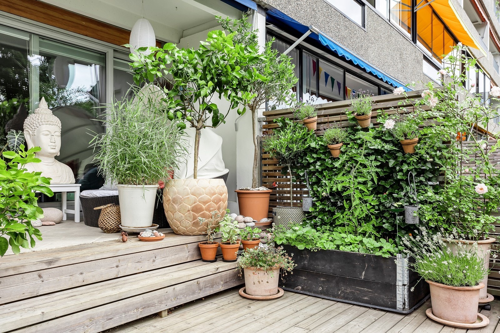 Totale arealet på uteplassen er ca. 35 m² Galleribilde