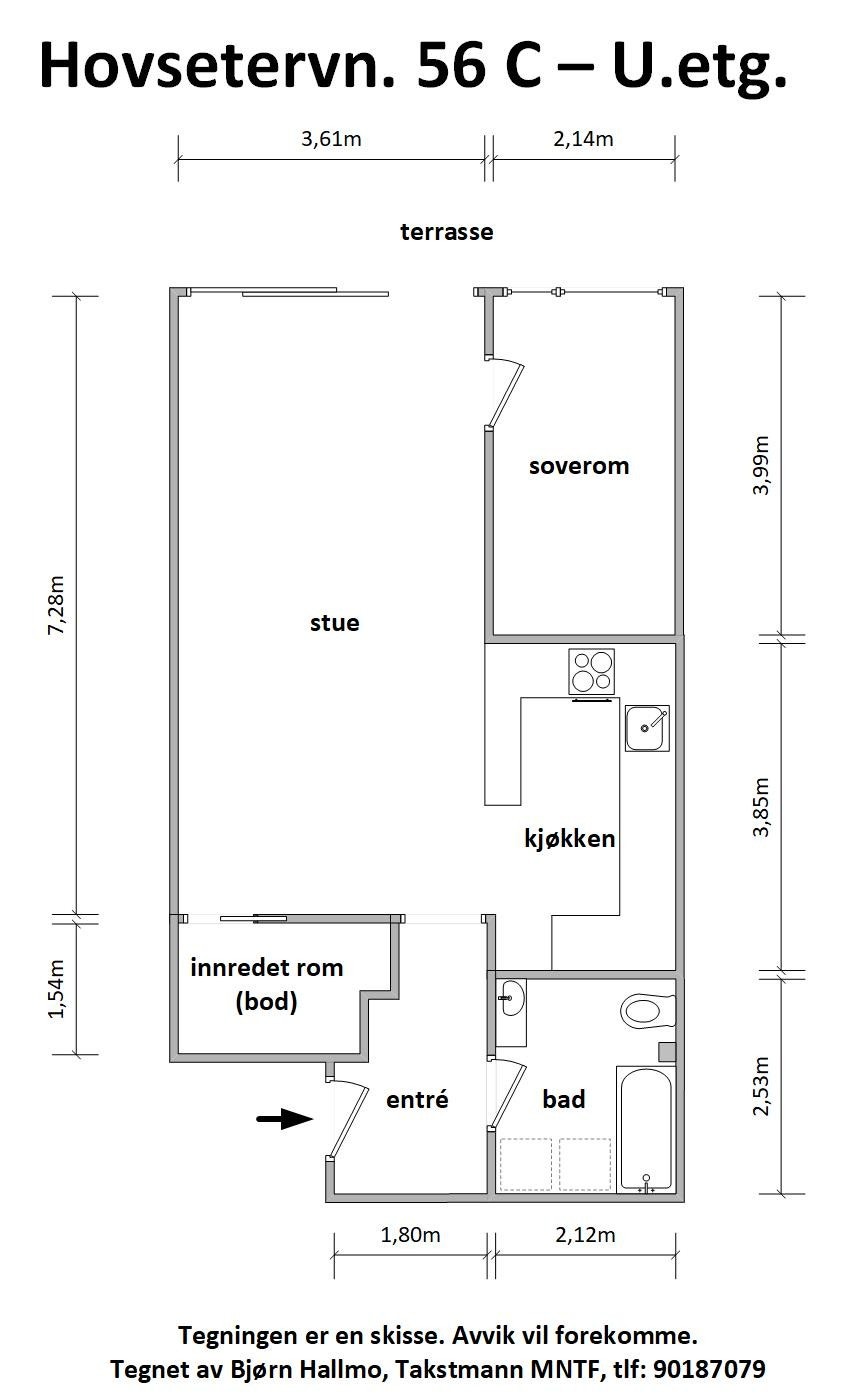 Medfølger kjellerbod, ca. 2,5 m² Galleribilde