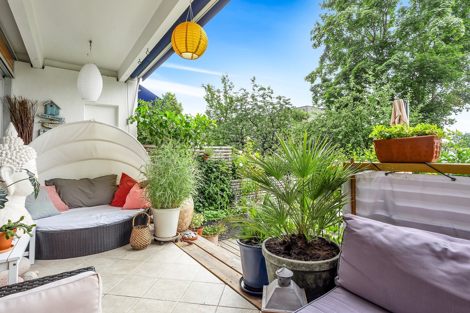 Flislagt terrasse ca. 10 m² Galleribilde