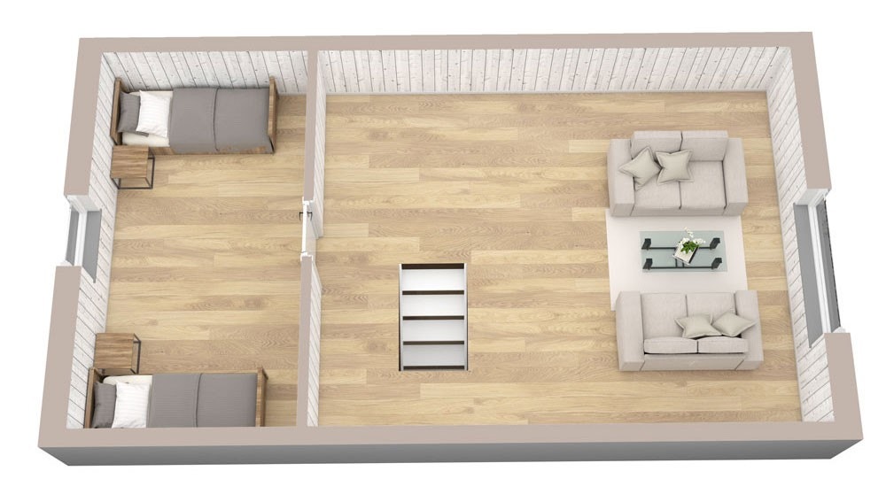 Plantegning hems Luftig 3 Galleribilde