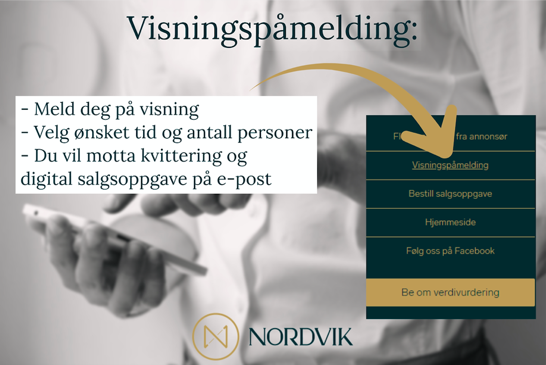 Husk å melde deg på visning! Galleribilde
