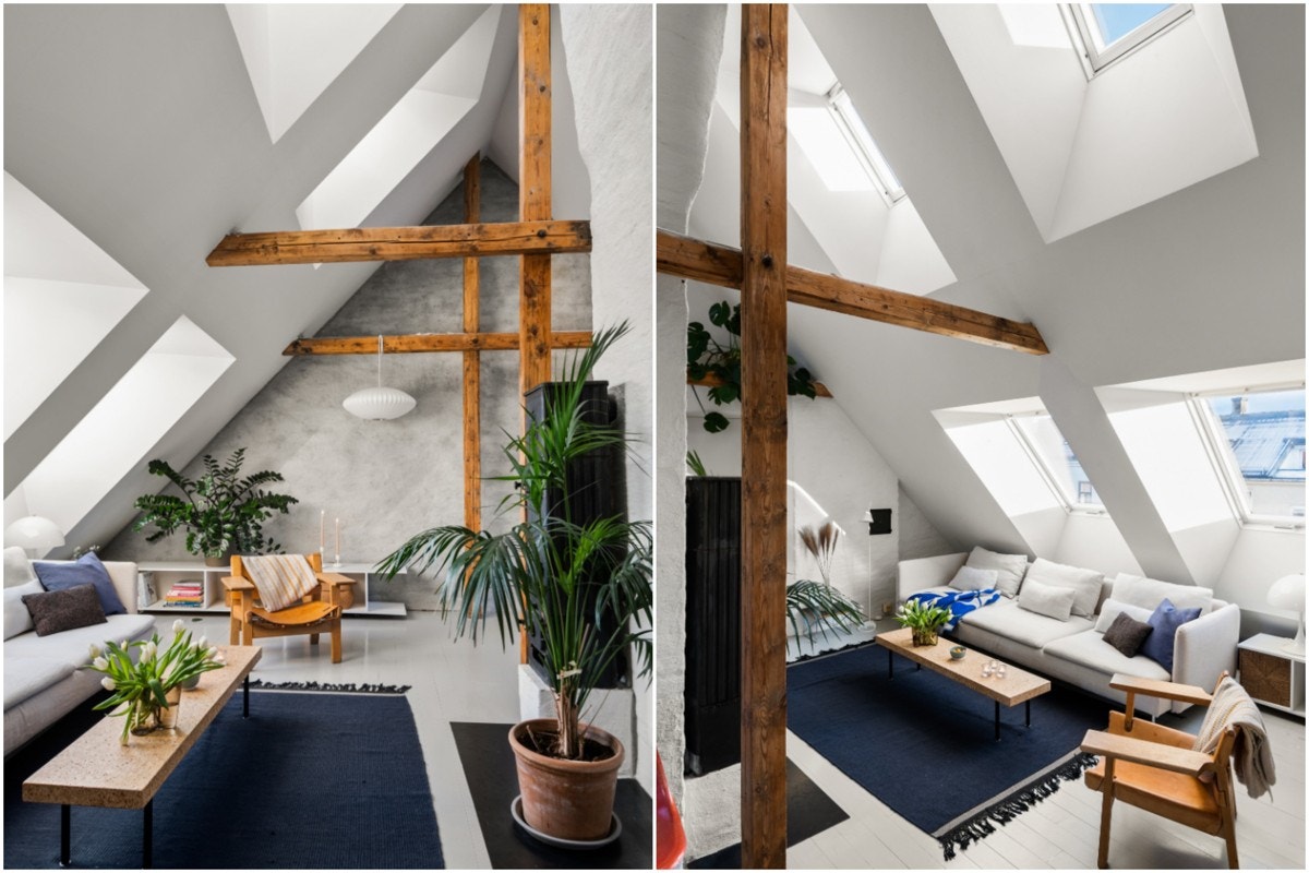 Loftstuen kan enkelt bygges om for å etablere ekstra soverom. Galleribilde