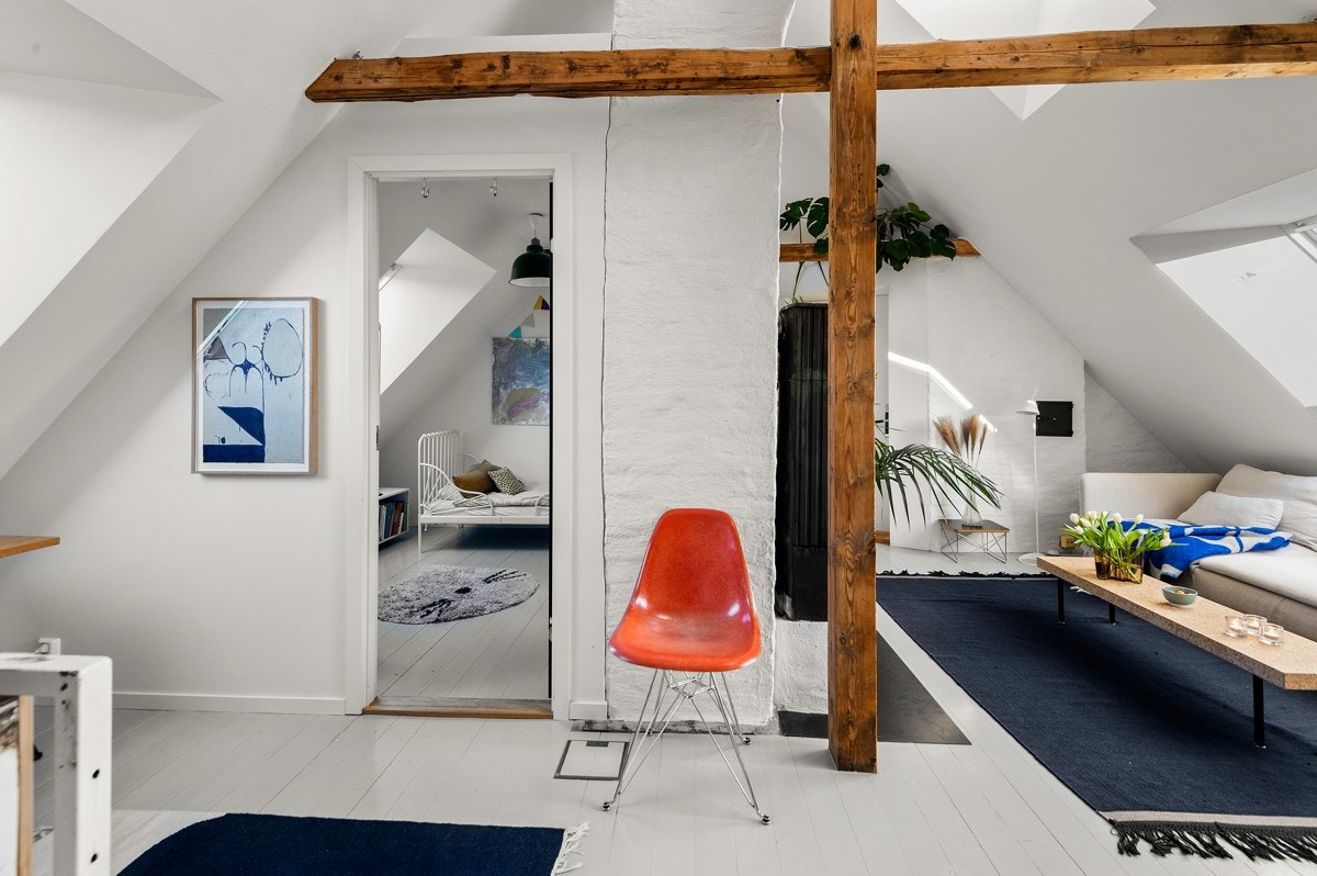 Loftstuen kan enkelt bygges om for å etablere ekstra soverom. Galleribilde