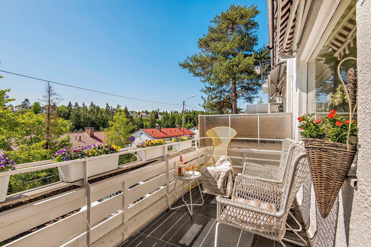 Vestveldt balkong på ca. 7 kvm. Galleribilde