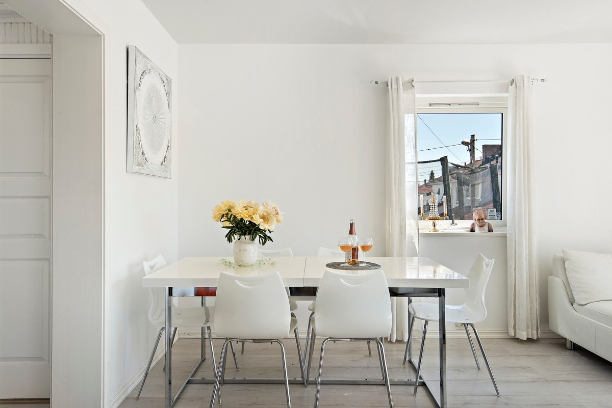 Stue har plass til spisebord. Galleribilde