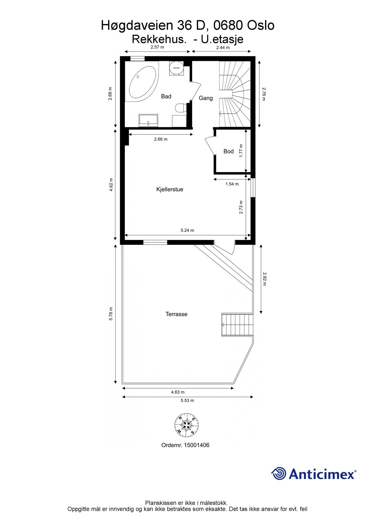 Plantegning 3.etg. Galleribilde