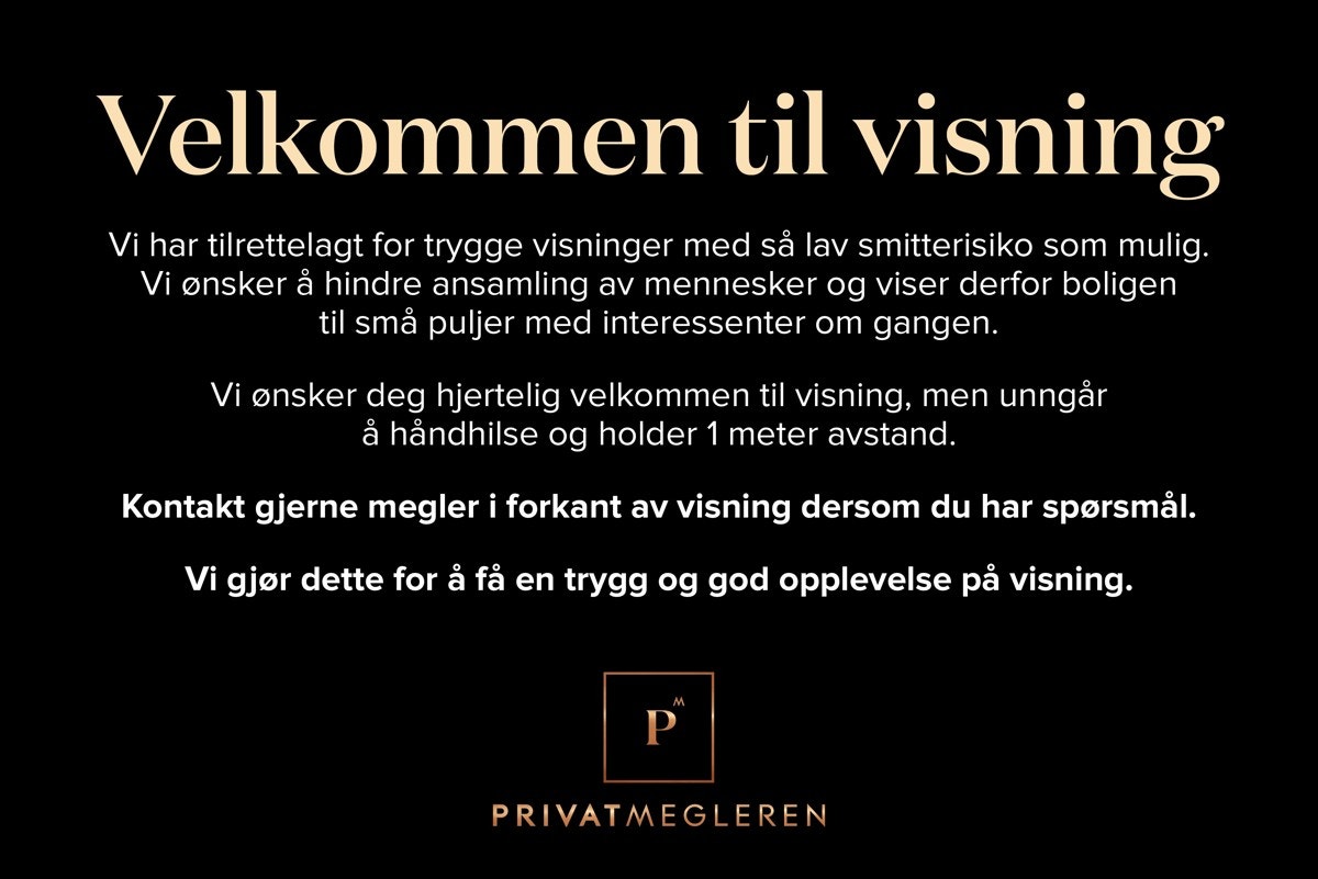 Viktig informasjon vedrørende visning. Galleribilde