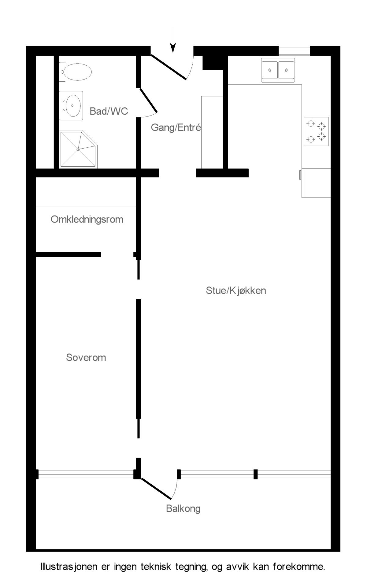Planskisse Galleribilde