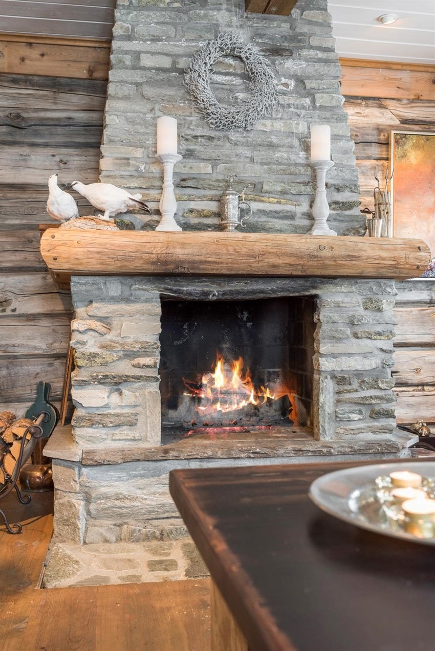 Hyggelig peis Galleribilde