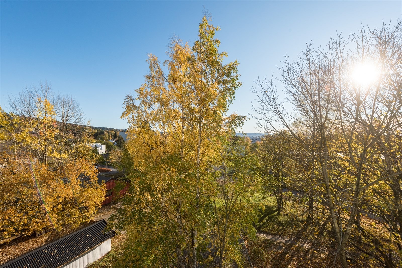 Her får du fin utsikt mot grøntarealer, byen og nærområdet. Galleribilde