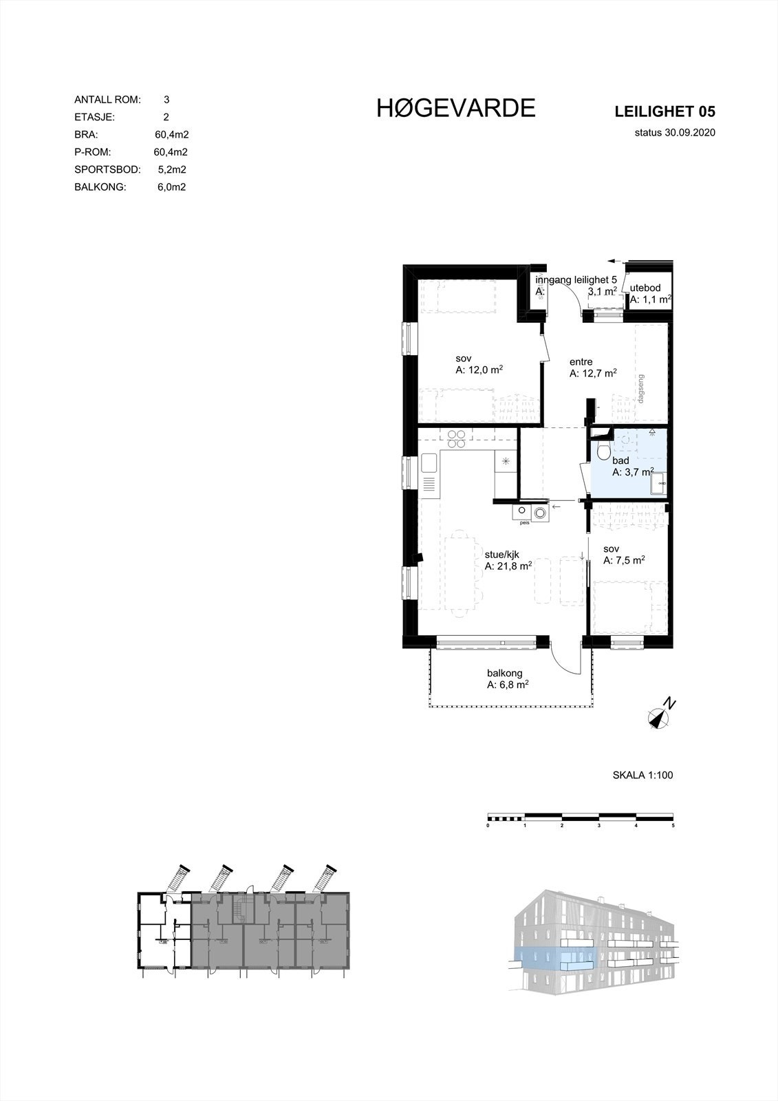 Leilighet 5 - Kr. 3 200 000,- Galleribilde
