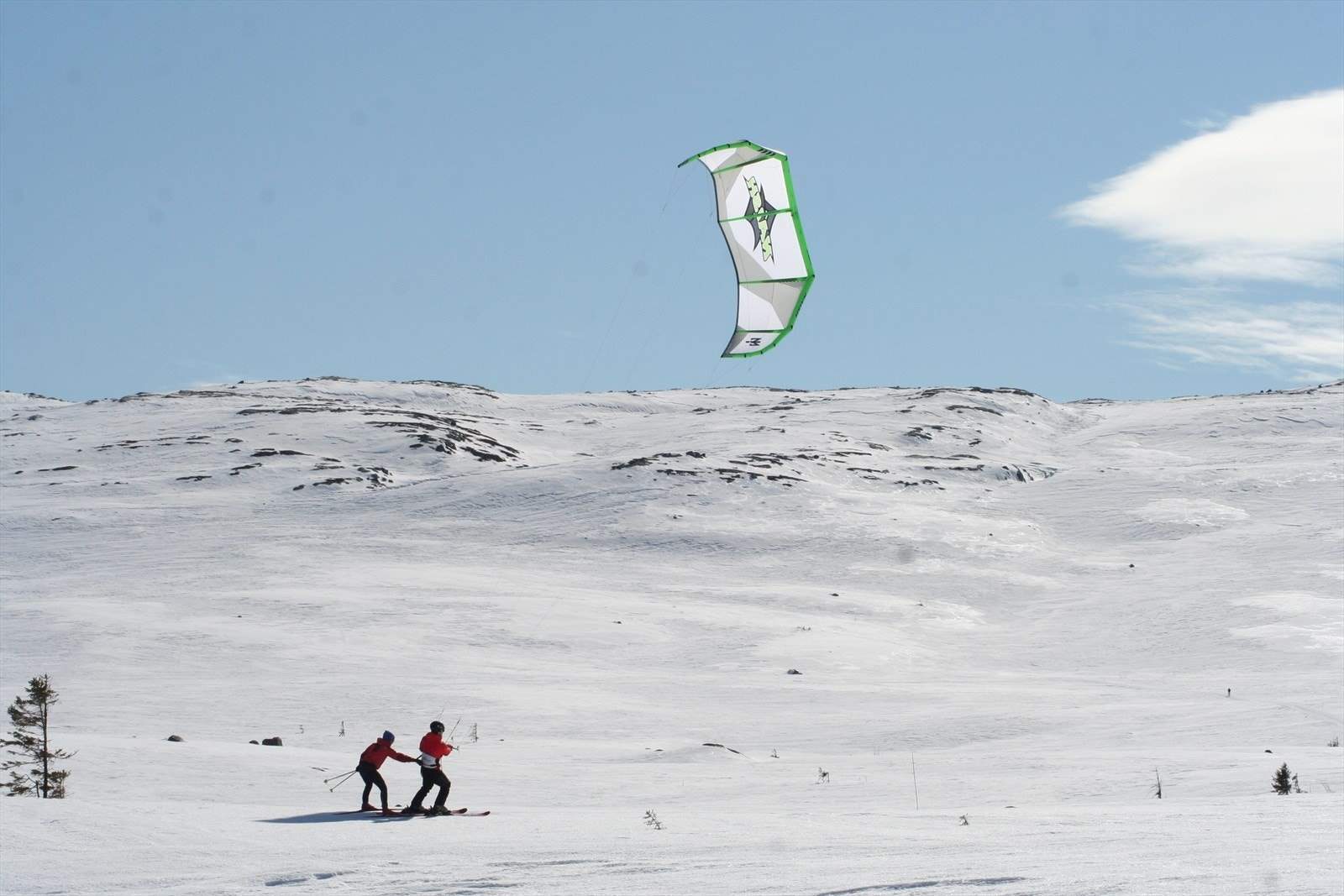 Her ligger også alt til rette for kiting i fjellet Galleribilde