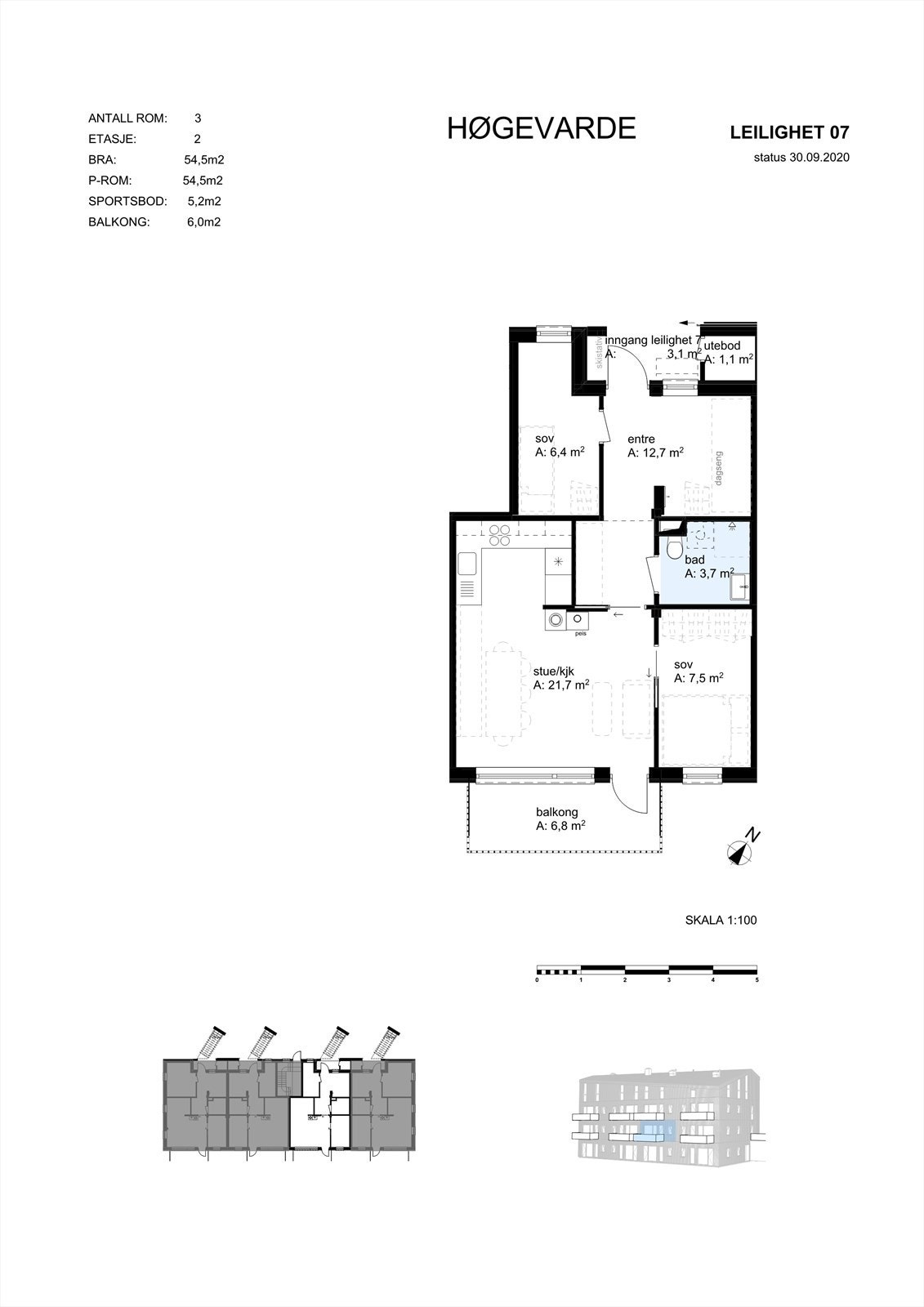 Leilighet 7 - Kr. 2 900 000,- Galleribilde