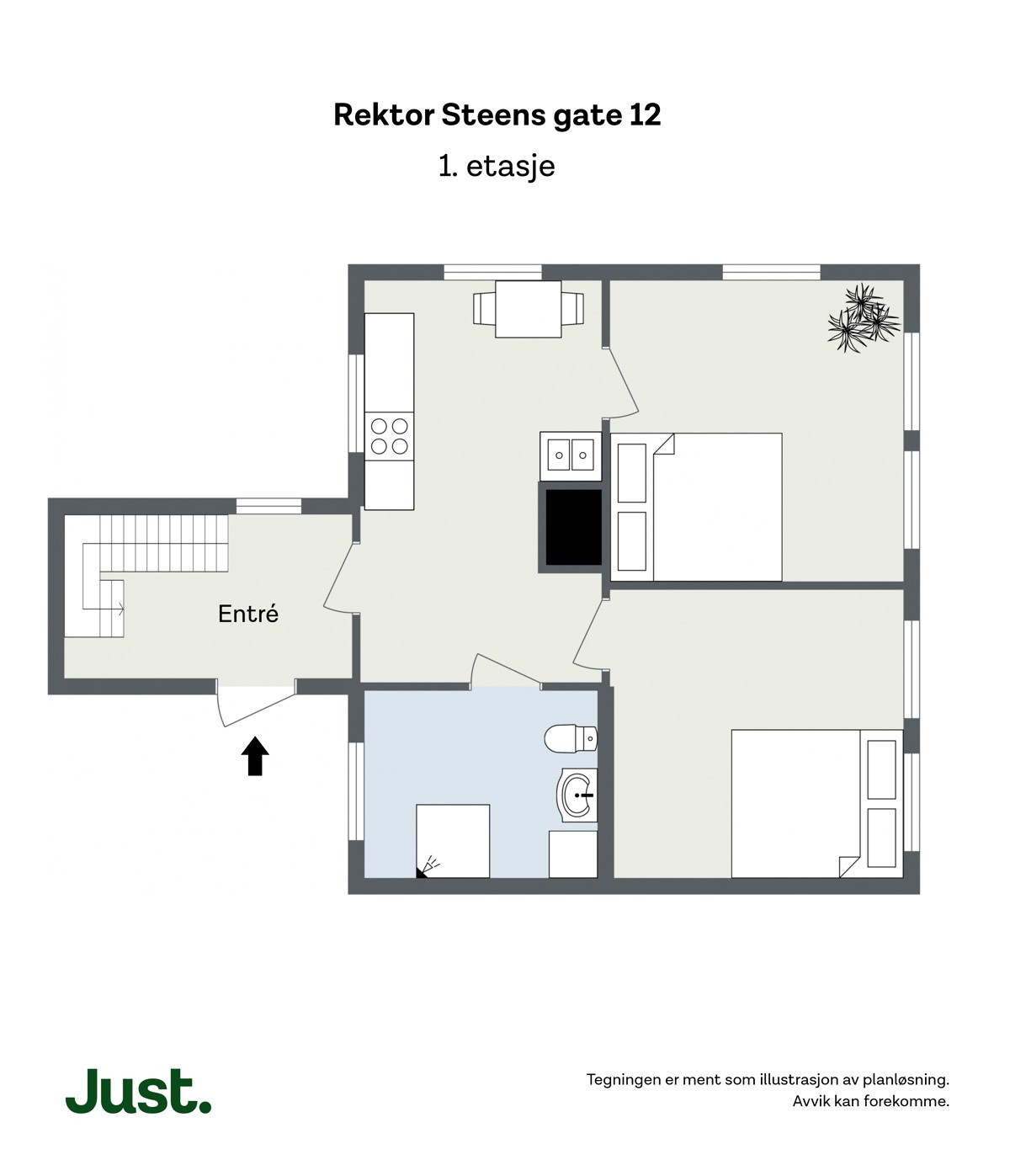 Rektor Steens gate 12 1. etasje