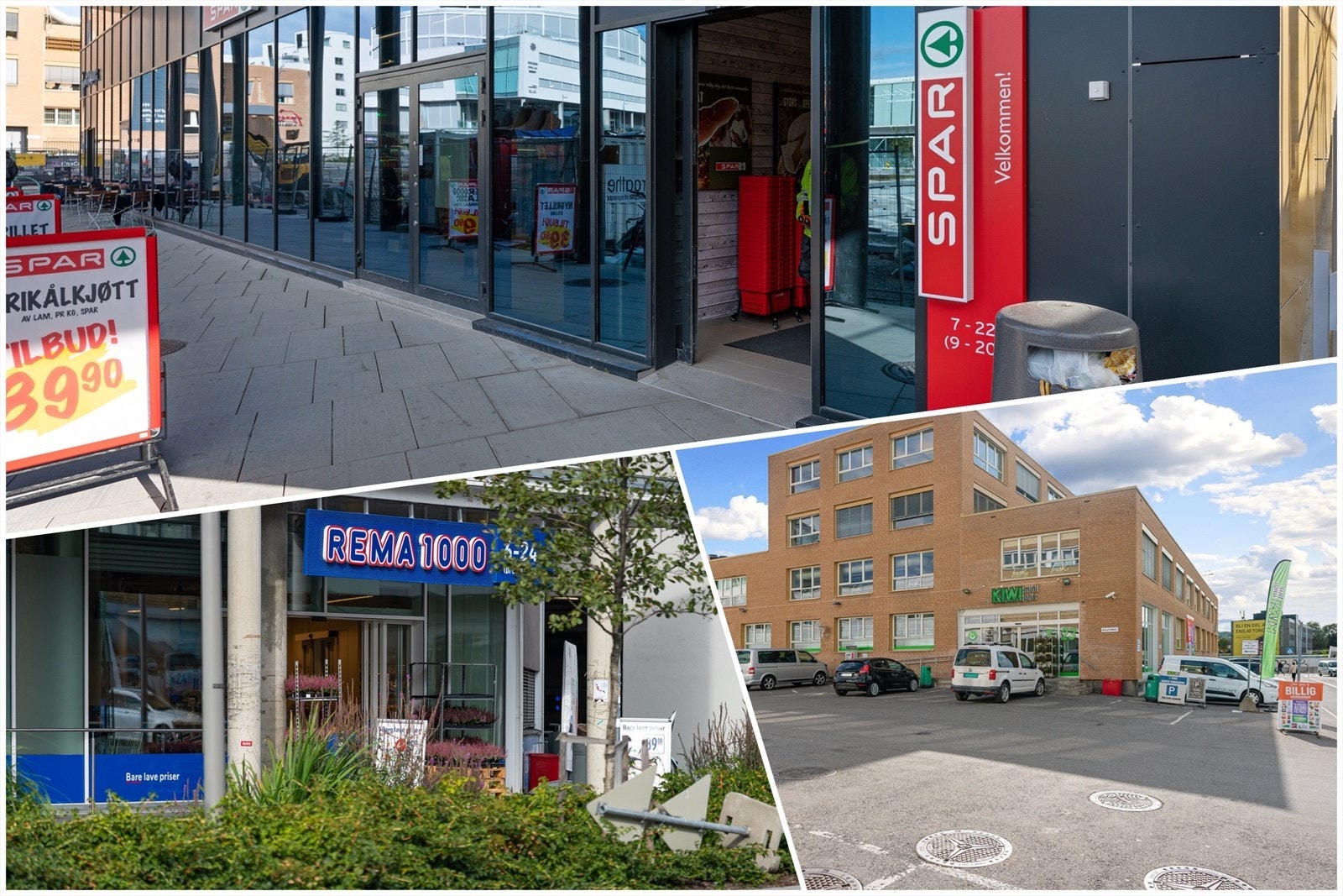 Spar, Rema 1000 og Kiwi er bare ca. 3 minutter gange fra boligen Galleribilde