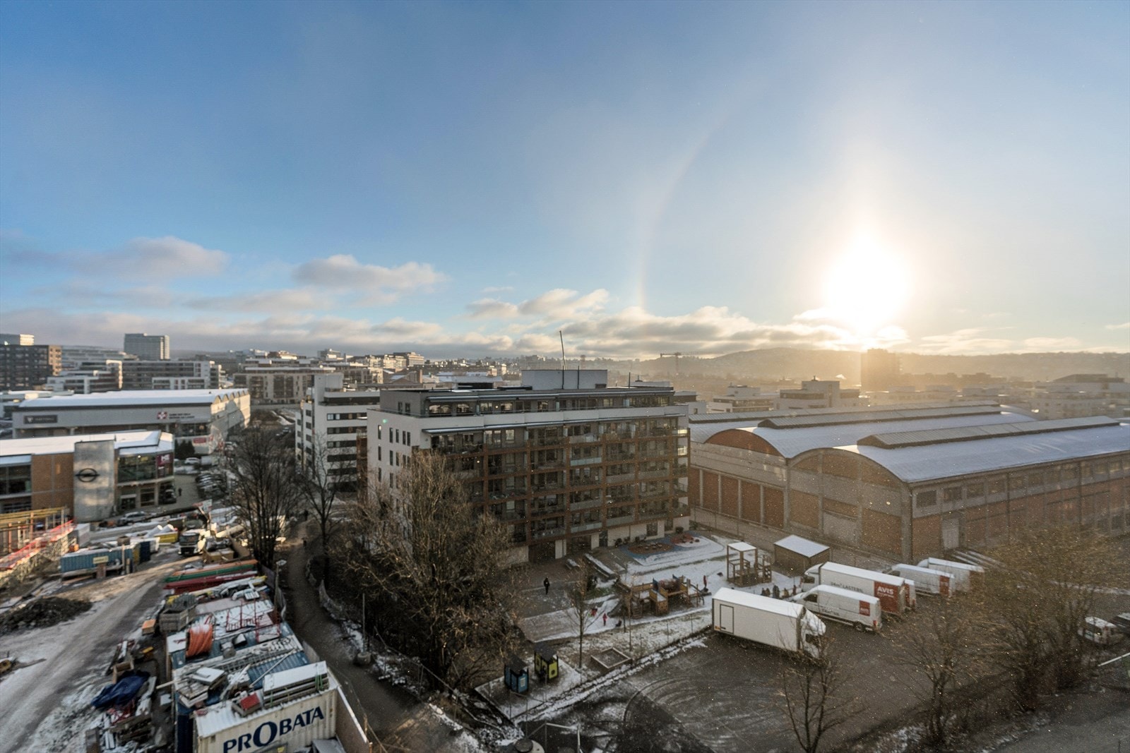 Utsikt fra balkongen Galleribilde