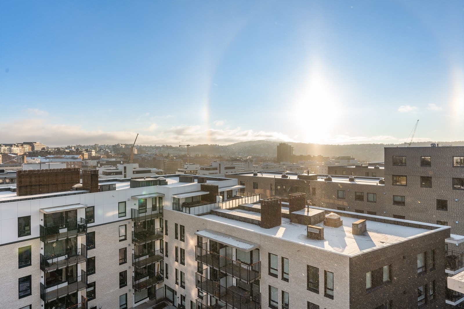 Utsikt fra takterrassen Galleribilde