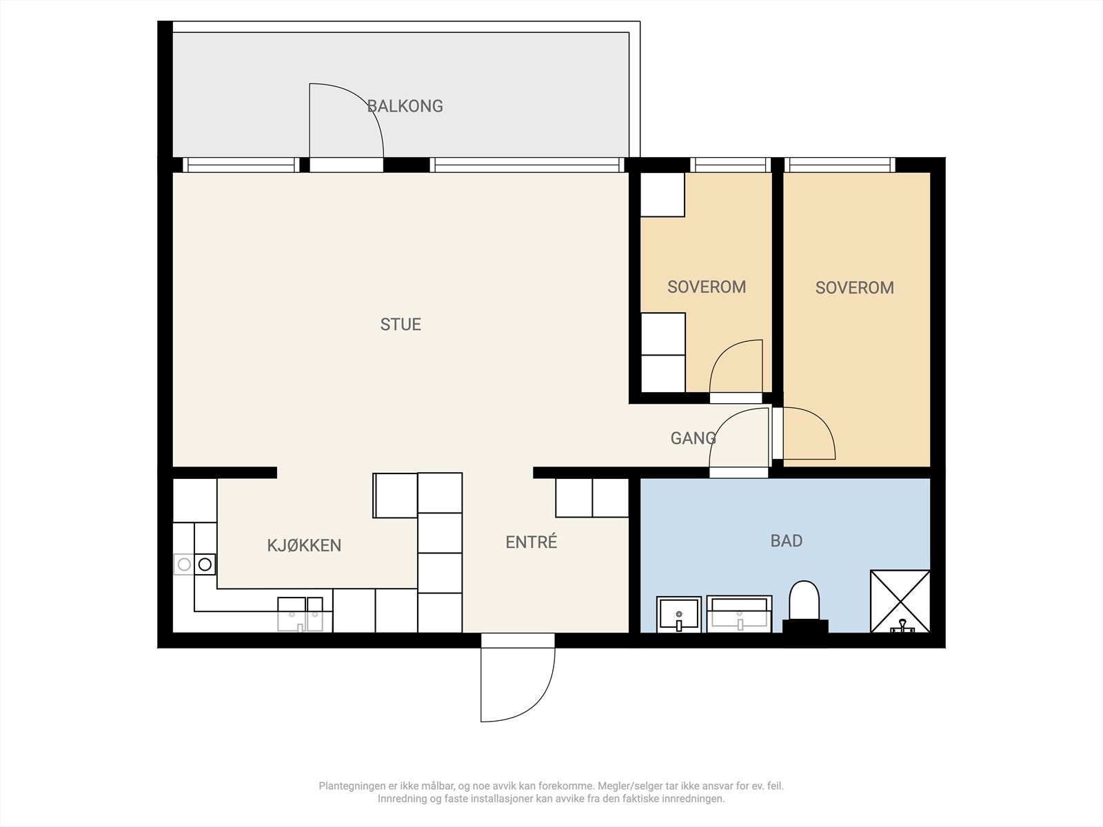 Alternativ planløsning. Galleribilde