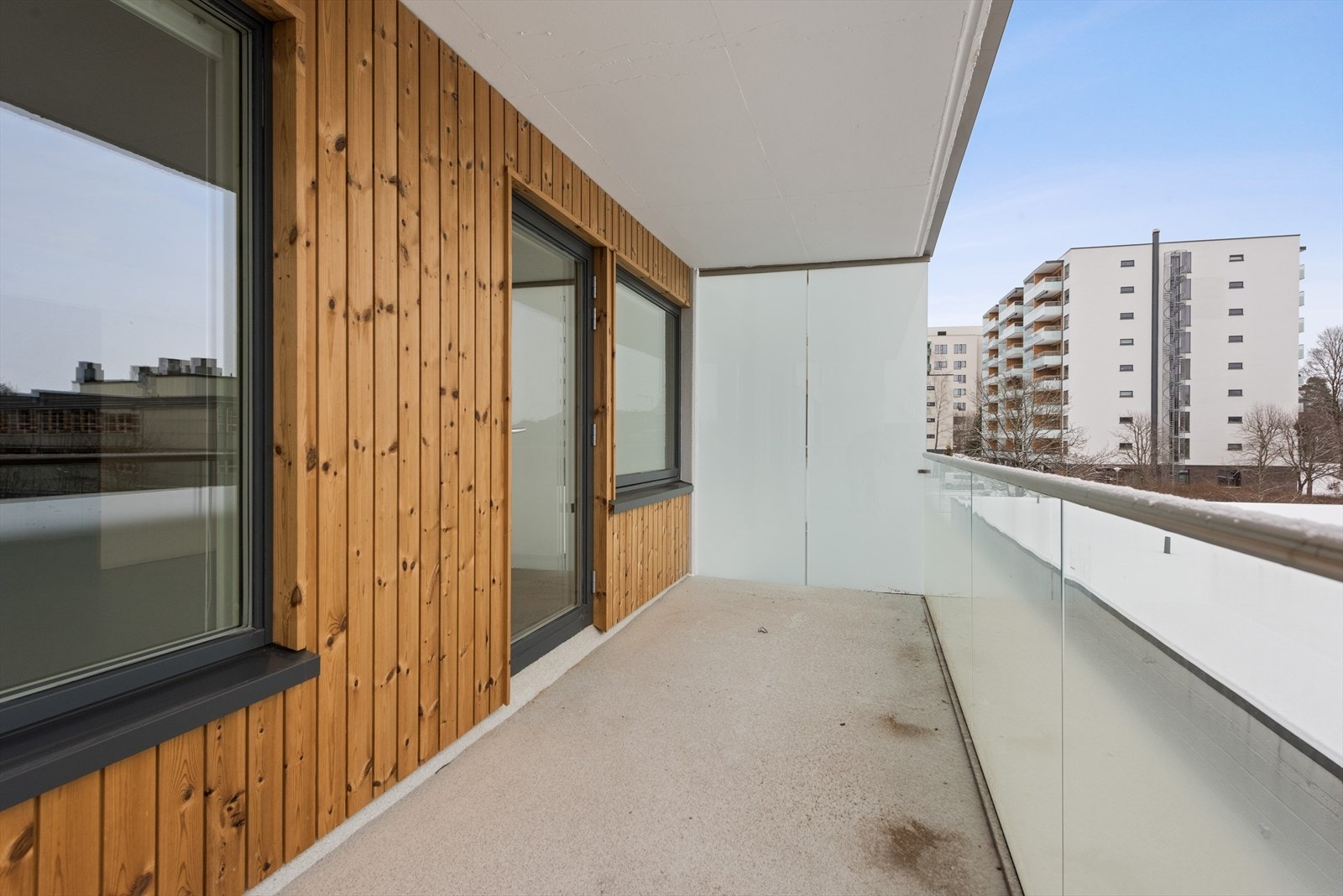 Fasade og balkonger er rehabilitert i regi av borettslaget i 2020. Galleribilde