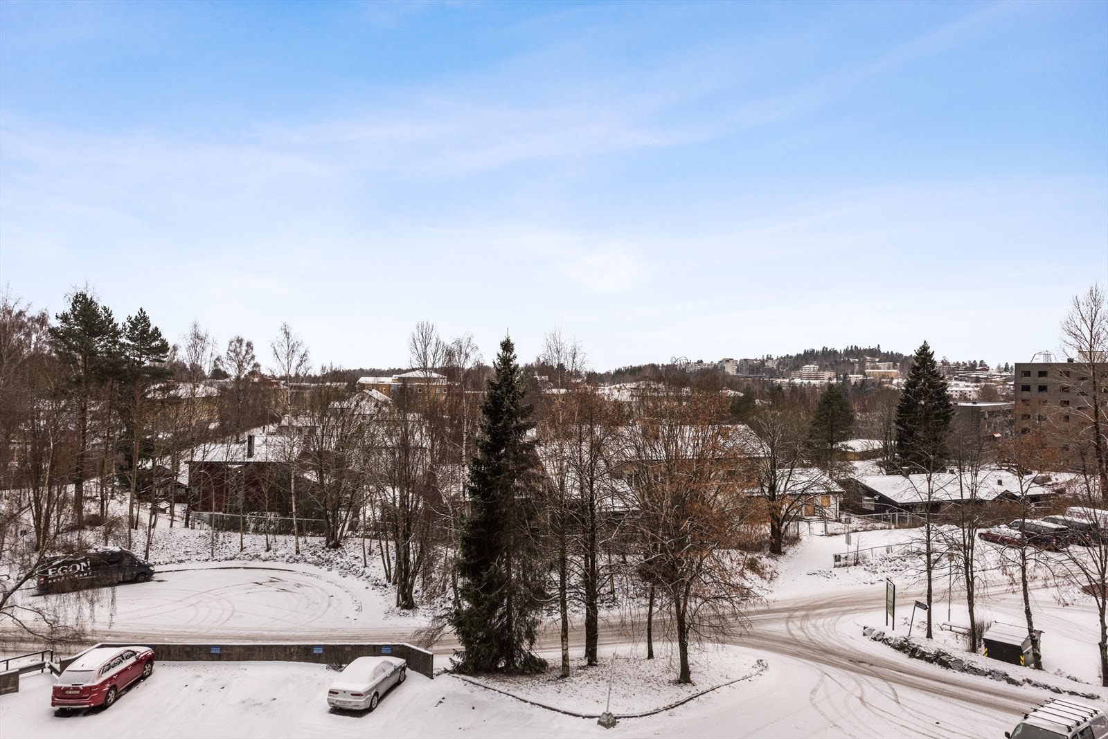 Utsynet fra balkongen. Galleribilde