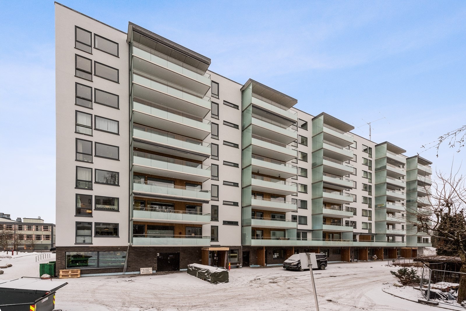 Fasader og balkonger er rehabilitert i 2020. Galleribilde