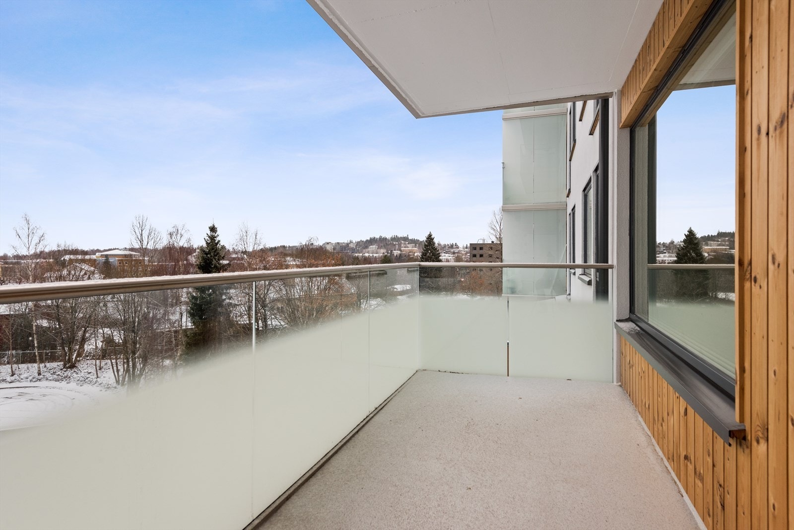 Hyggelig utsyn fra balkongen. Galleribilde