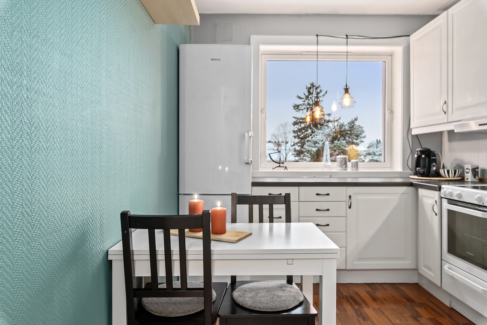 Her er det plass til et hyggelig frokostbord. Galleribilde