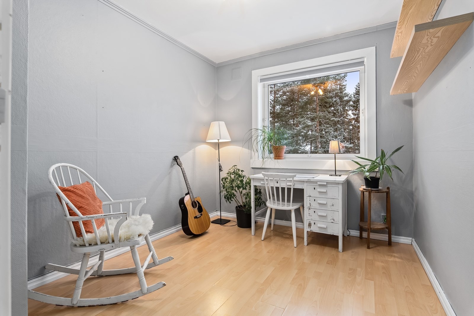 Det minste soverommet egner seg godt som barnerom, gjesterom eller kontor. Galleribilde