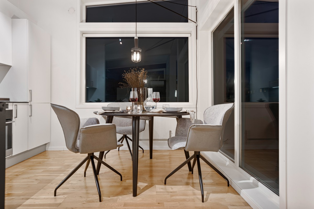 Plass til spisebord