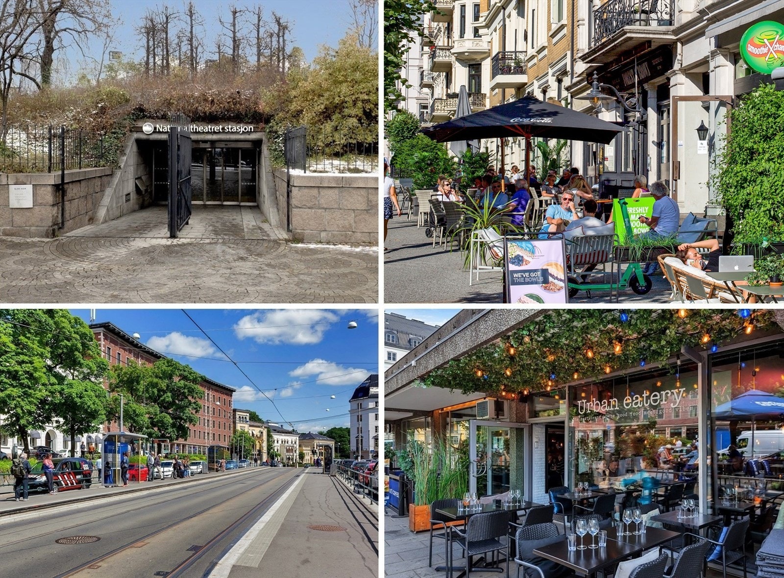 Kort vei til Solli plass og Nationaltheateret. Galleribilde