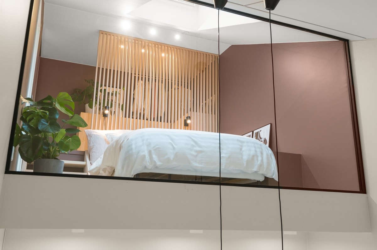 Soverommet sett fra stuen Galleribilde