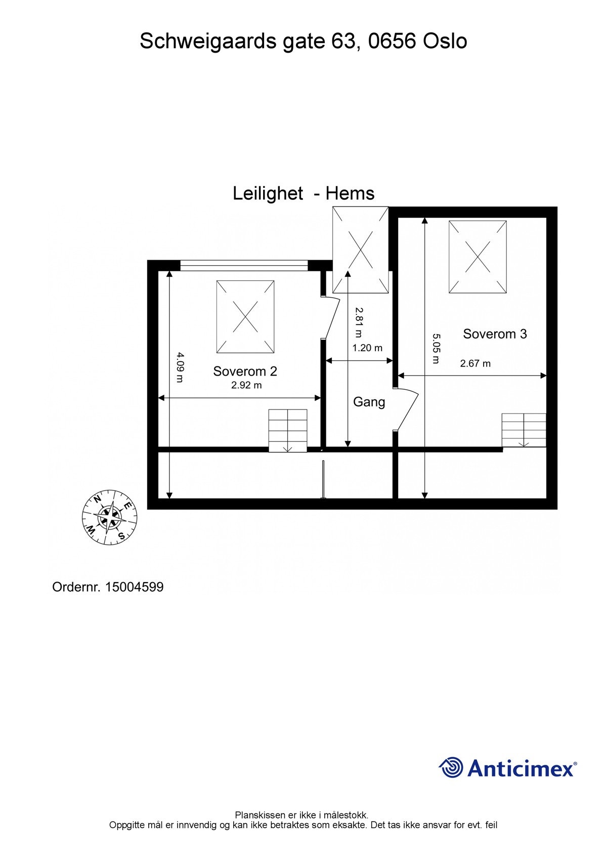Planskisse 2. etasje Galleribilde