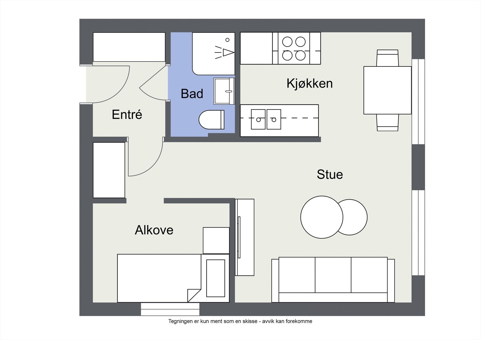 Planskisse Galleribilde